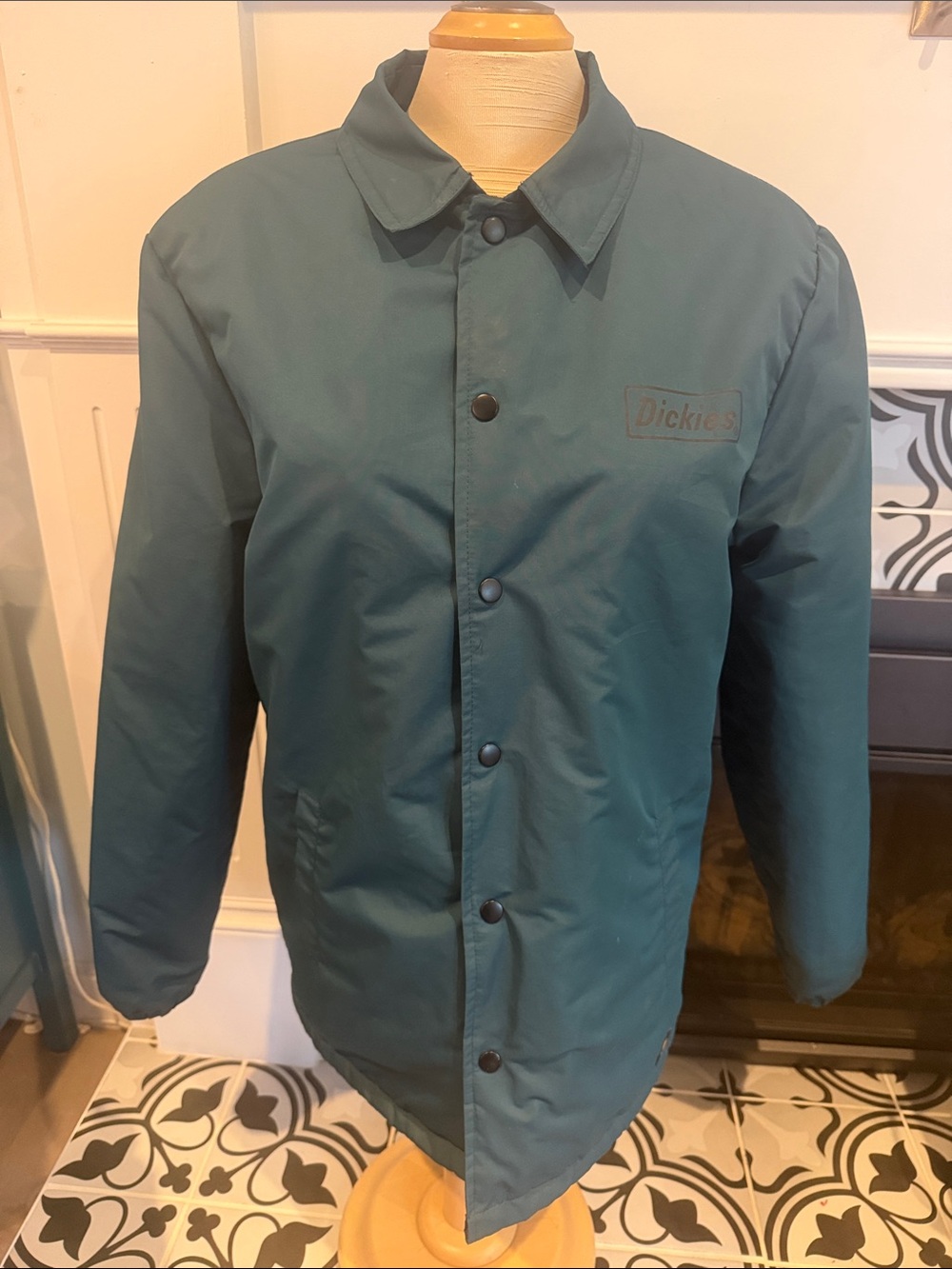 Dickies Teal Green Men's Lightweight Coach Jacket